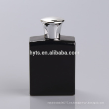 perfume elegante botella de vidrio negro 100ml